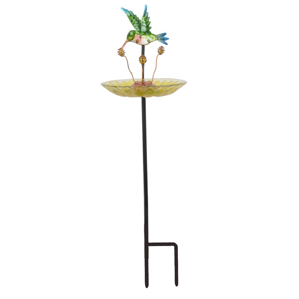 Peaktop 8 In Hummingbird Bird Feeder Stake 3214551d The Home Depot