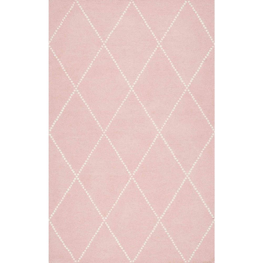 Nuloom Dotted Diamond Trellis Baby Pink 4 Ft X 6 Ft Area Rug Mtvs176b 406 The Home Depot