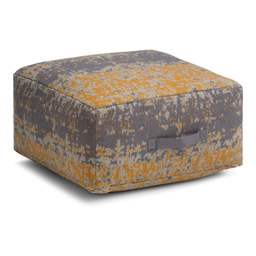 Simpli Home Tilley Yellow And Grey Square Pouf Axcpf 21 Y The Simpli Home Tilley Yellow And Grey Square Pouf Axcpf 21 Y The Depot