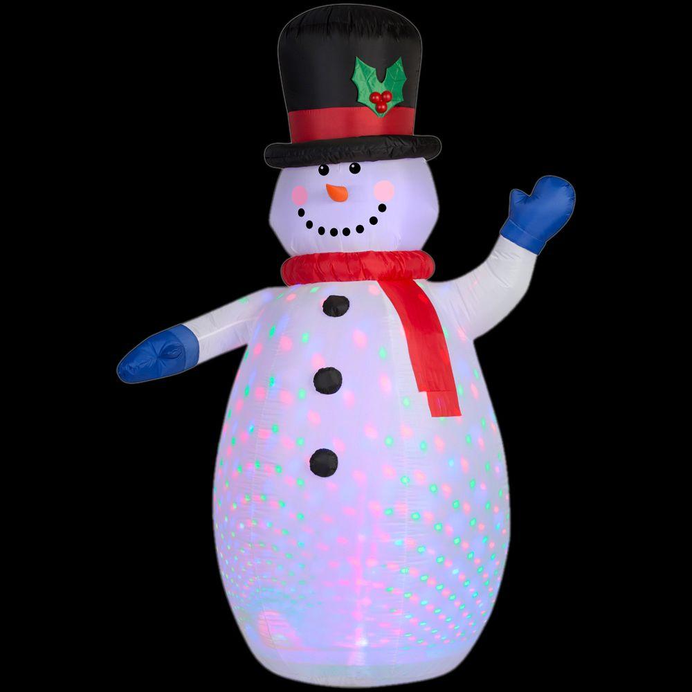 Snowman Christmas Inflatables Outdoor Decorations H Projection Inflatable