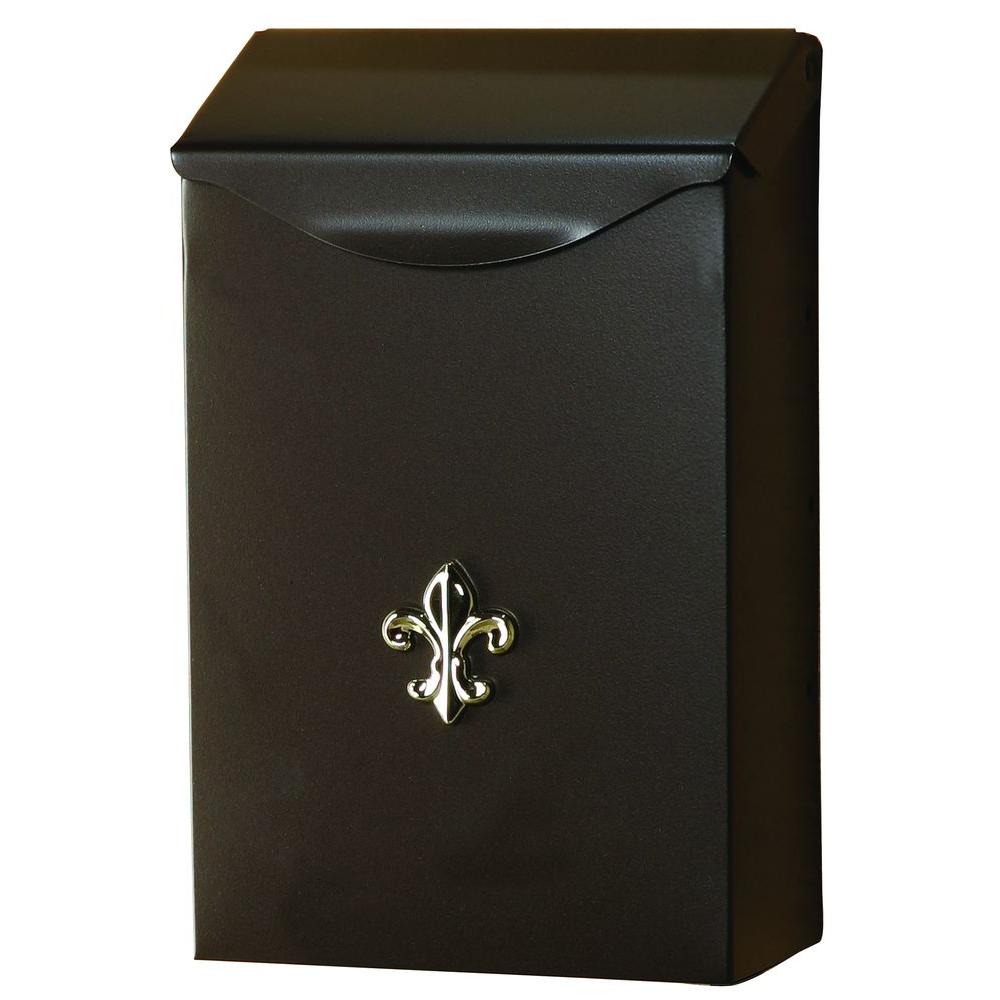 Gibraltar Mailbo City Clic Vertical Wall Mount Steel Mailbox Gibraltar Mailbo City Clic Vertical Wall Mount Steel Mailbox In Venetian Bronze