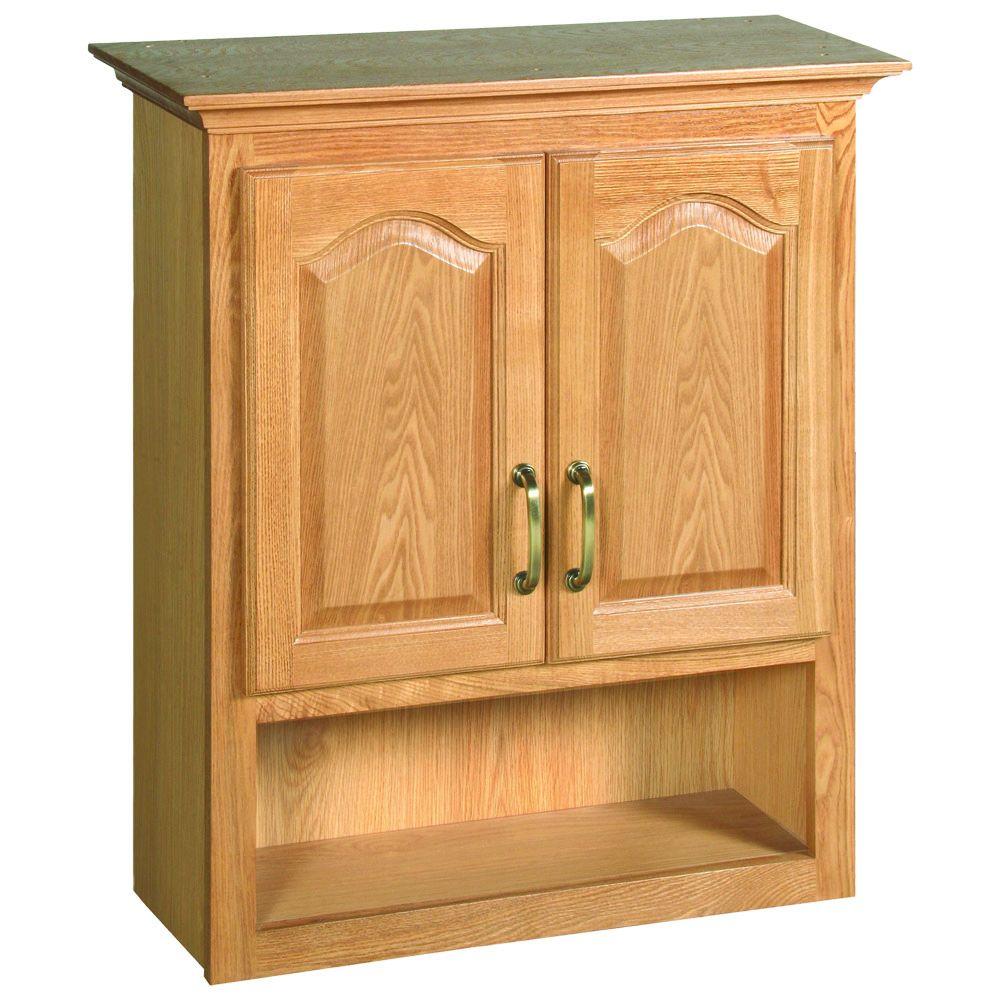 Oak Bathroom Cabinets Storage Bath The Home Depot