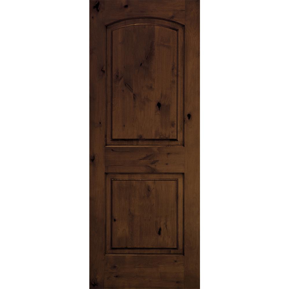 Krosswood Doors Rustic Knotty Alder Arch Top Door