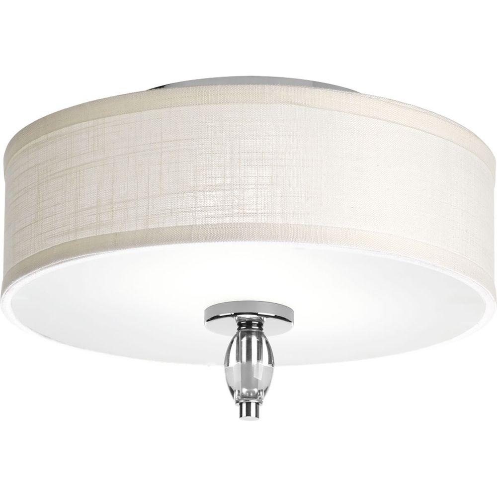 Progress Lighting Status Collection 2 Light Polished Chrome Flush