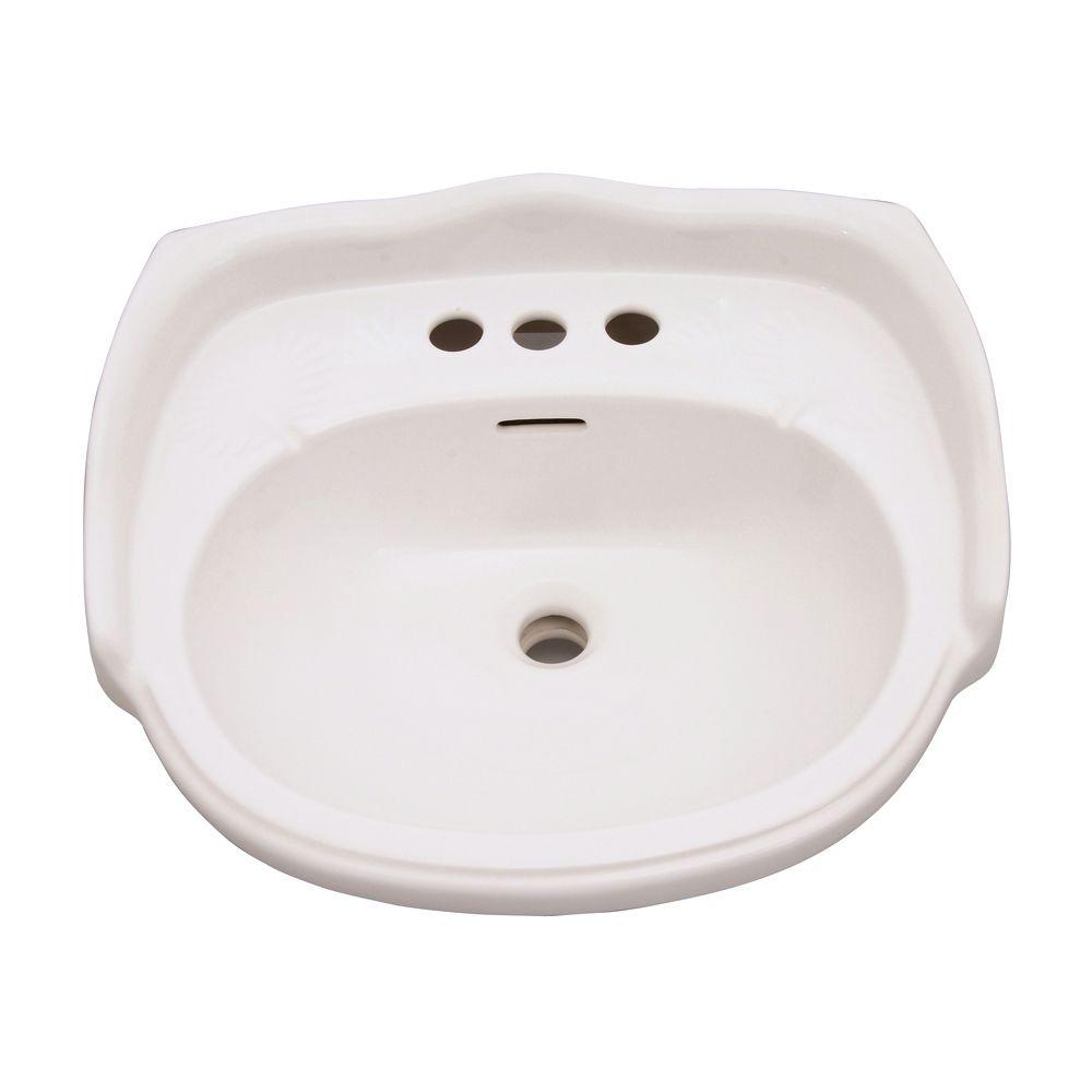 Elizabethan Classics Aberdeen 8.5 in. Pedestal Sink Basin in Bisque