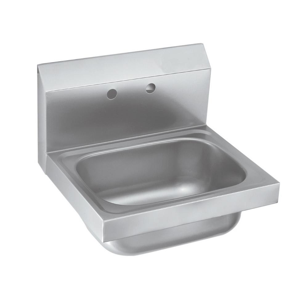 Freestanding Stainless Steel 12 In X 16 13 2 Hole Single Freestanding Stainless Steel 12 In X 16 13 2