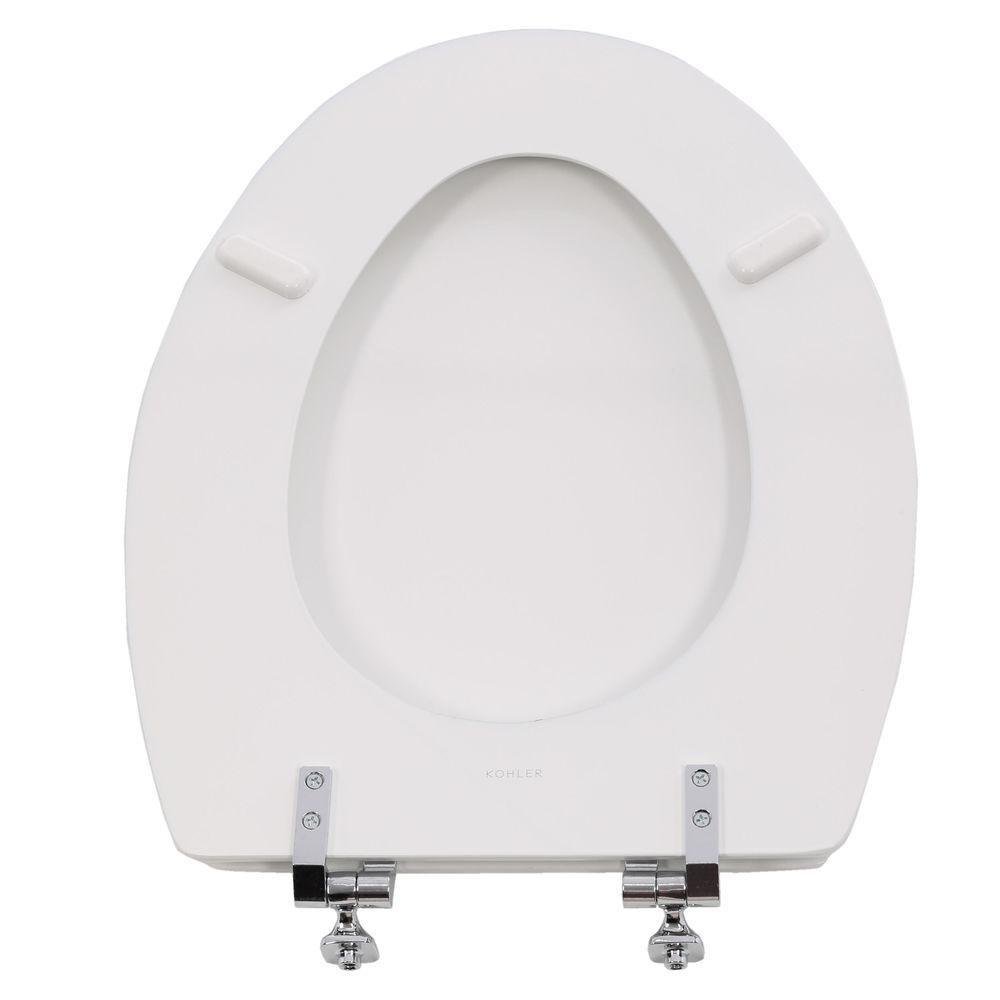 KOHLER Elongated Closed Front Toilet Seat w/ Cover Bathroom Accessories