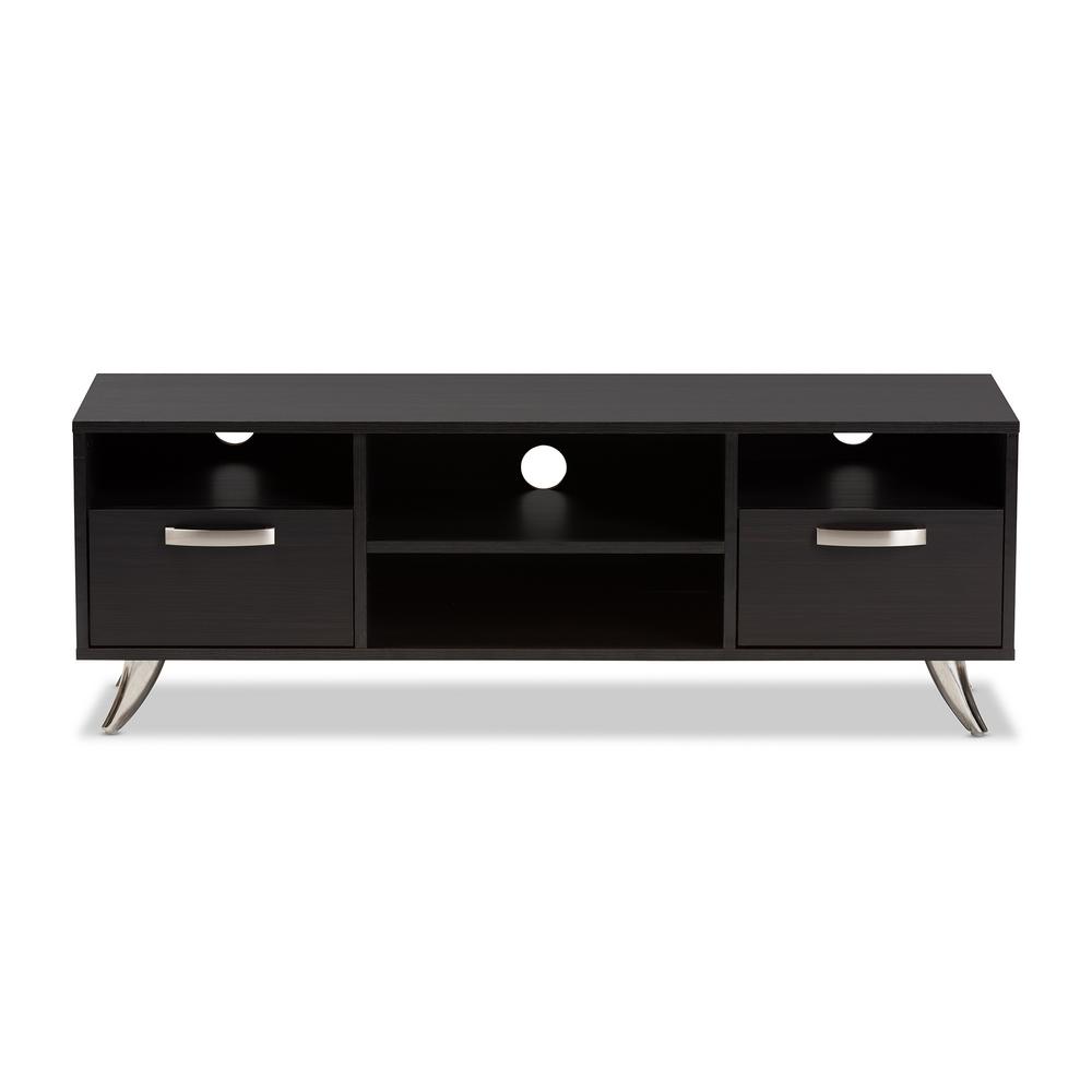 Baxton Studio Warwick Dark Brown 2 Drawer Tv Stand 28862 8013 Hd Baxton Studio Warwick Dark Brown 2 Drawer Tv Stand