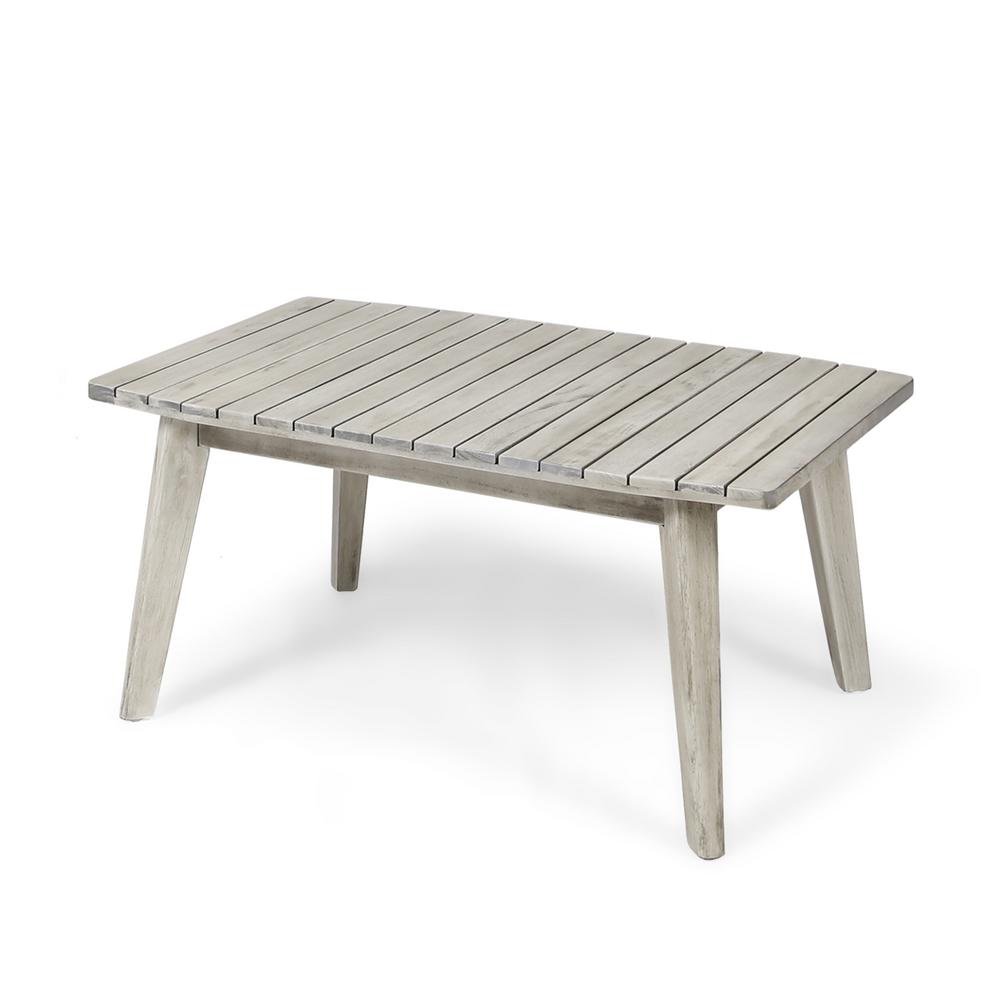 Le House Balm Weathered Grey Wood Outdoor Coffee Table Le House Balm Weathered Grey Wood Outdoor Coffee Table