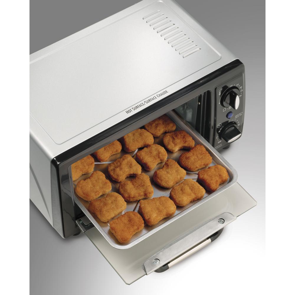 Hamilton Beach 4Slice Black and Stainless Toaster Oven 31134 The