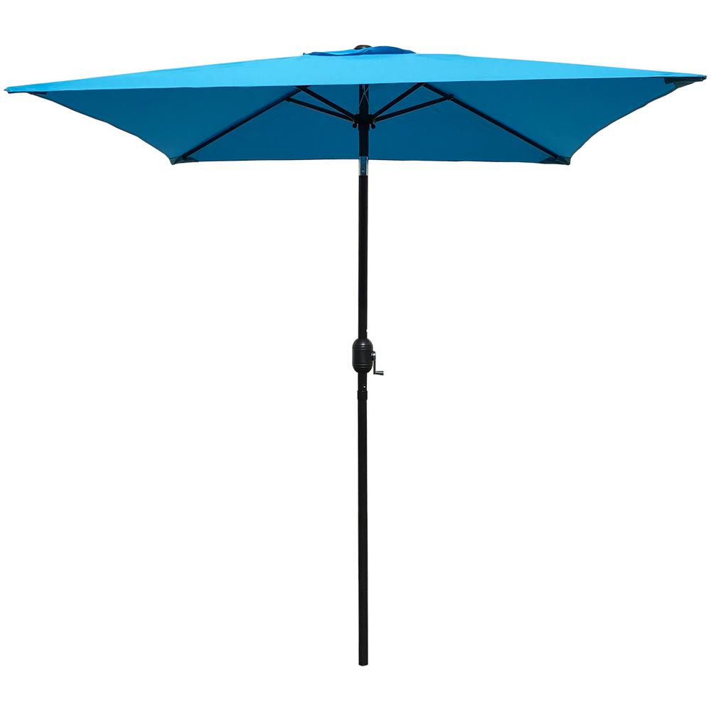 Maypex 6.5 ft. Steel Crank and Tilt Square Market Patio Umbrella in