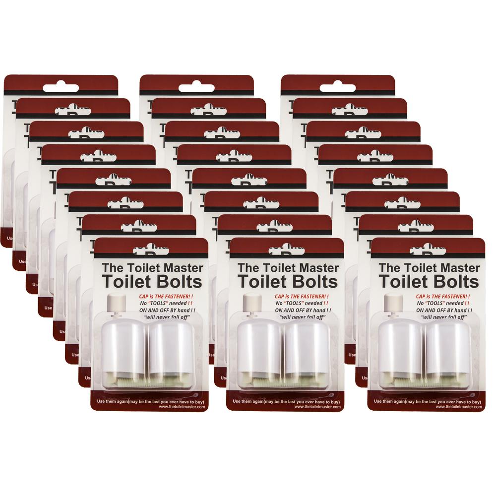 Toilet Master Toolfree Toilet Bolt and Cap System (24Pack)TMB0242W