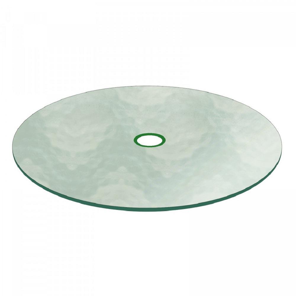 Fab Glass and Mirror 42 in. Aquatex Round Patio Glass Table Top, 3/16 ...