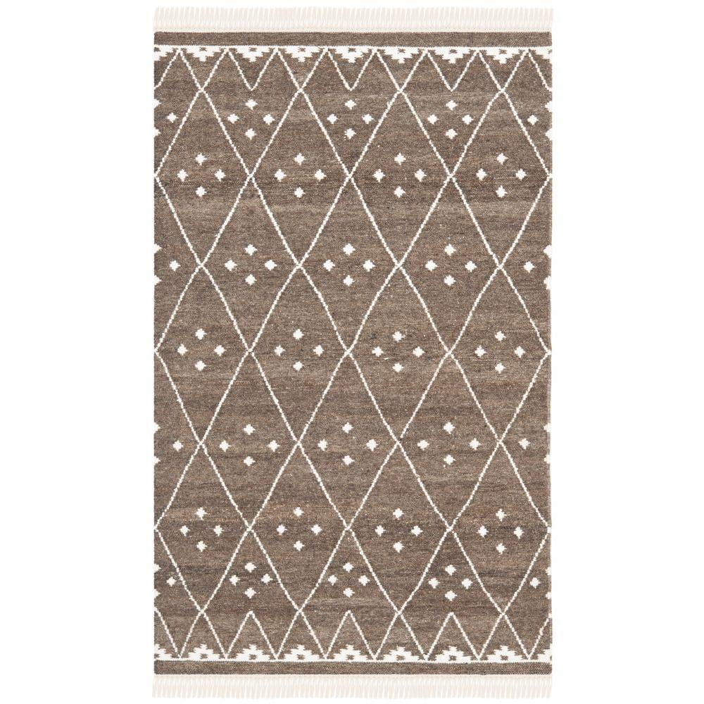Safavieh Natural Kilim Brown Ivory 4 Ft X 6 Area Rug Nkm316a Safavieh Natural Kilim Brown Ivory 4 Ft X 6 Area Rug
