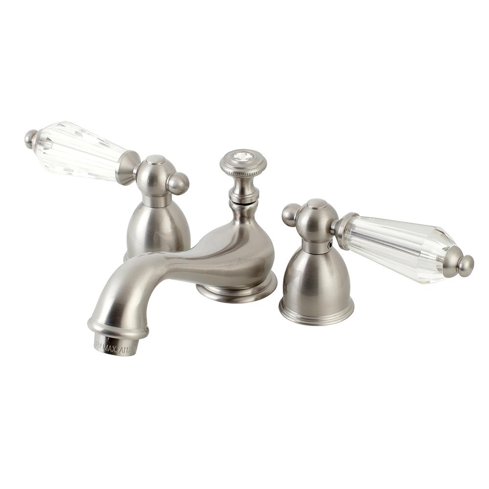 Kingston Br Crystal 4 In Minispread 2 Handle Low Arc Bathroom Kingston Br Crystal 4 In Minispread 2 Handle Low Arc Bathroom Faucet
