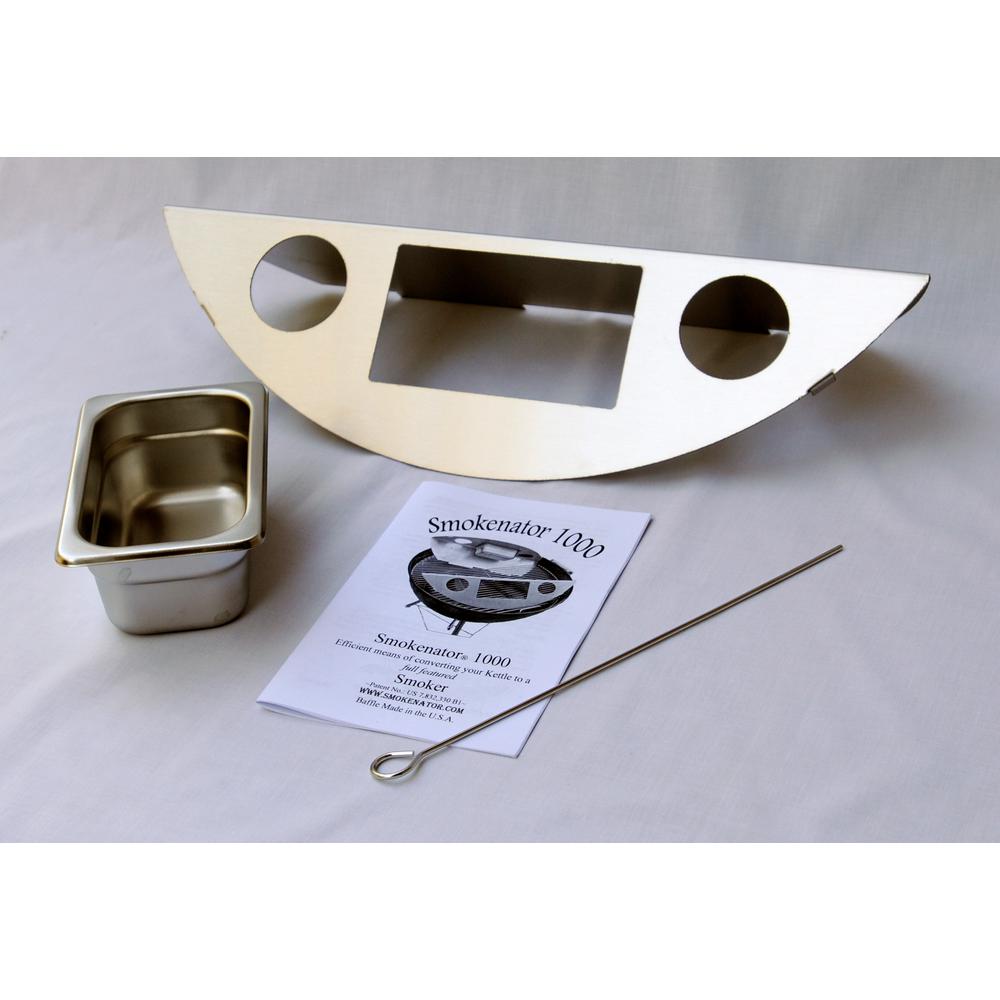 KettlePizza Smokenator 1000 Stainless Steel Meat Smoker, Meat Smoking Kit For... by KettlePizza