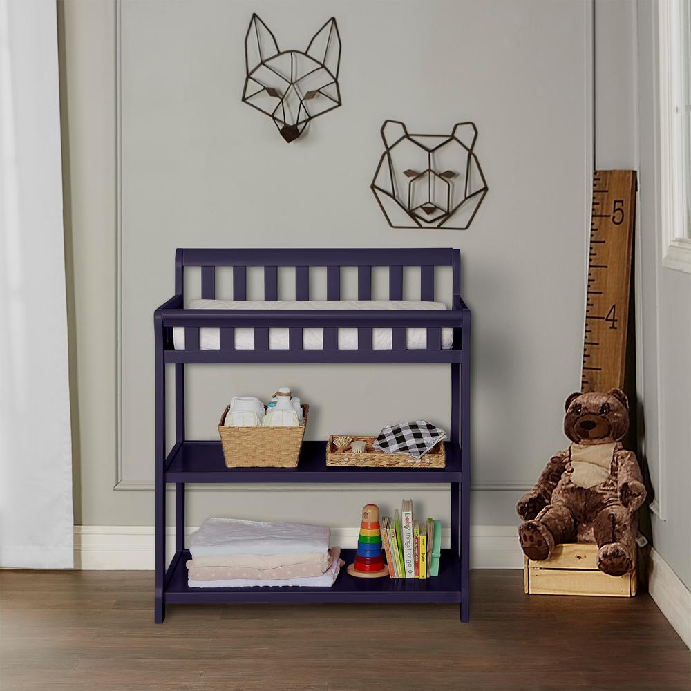 navy changing table