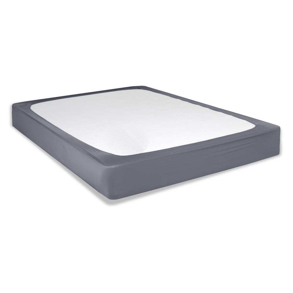 Fashion Bed Group Sleep Plush Polyester Stylewrap Stone Fabric King Fashion Bed Group Sleep Plush Polyester Stylewrap Stone Fabric King Box Spring Cover Qa0151 The Home Depot