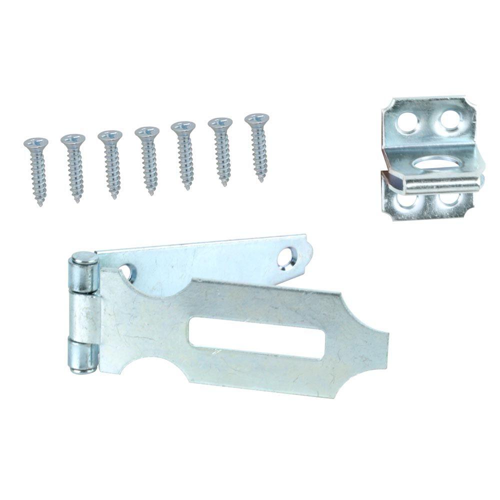 Everbilt 3 in. Zinc Plated Hinge Hasp13514 The Home Depot