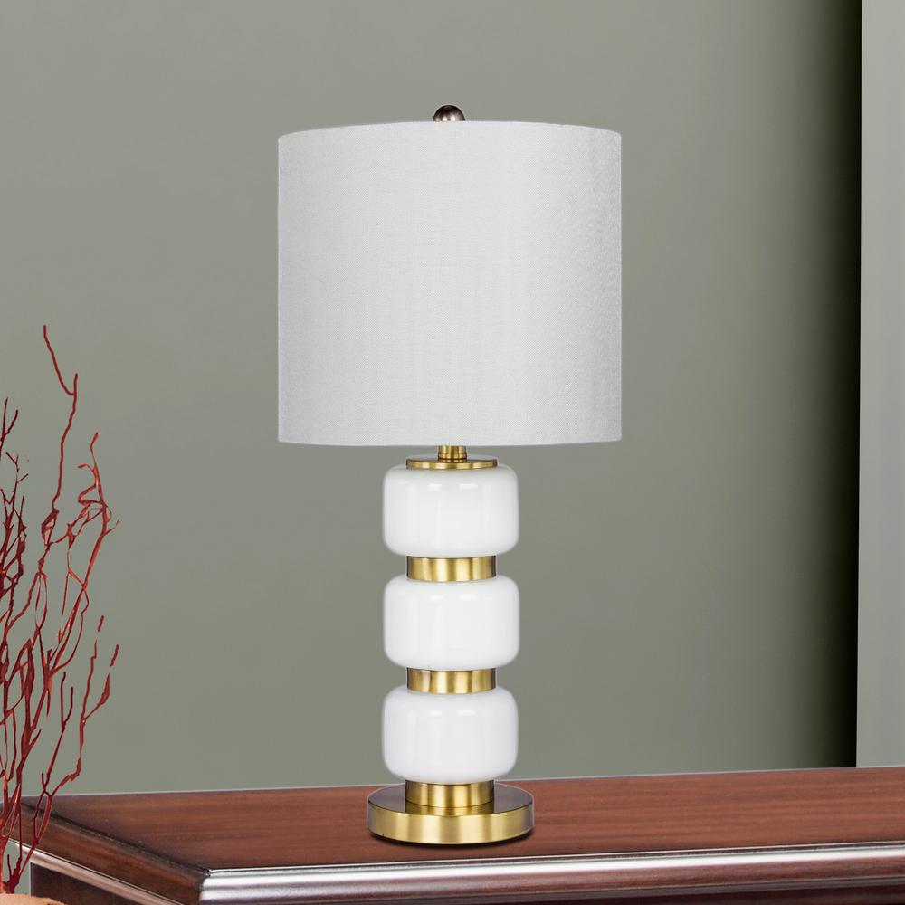 Fangio Lighting 26 In Smooth Stacked Glasetal Table Lamp A Antique Brass And White W 5150ab The Home Depot - Antique White Glass Table Lamps Fangio Lighting 26 In Smooth Stacked Glasetal Table Lamp A Antique Brass And White W 5150ab The Home Depot - Antique White Glass Table Lamps