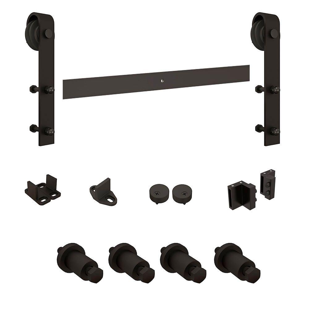 Oil rubbed bronze barn door hardware