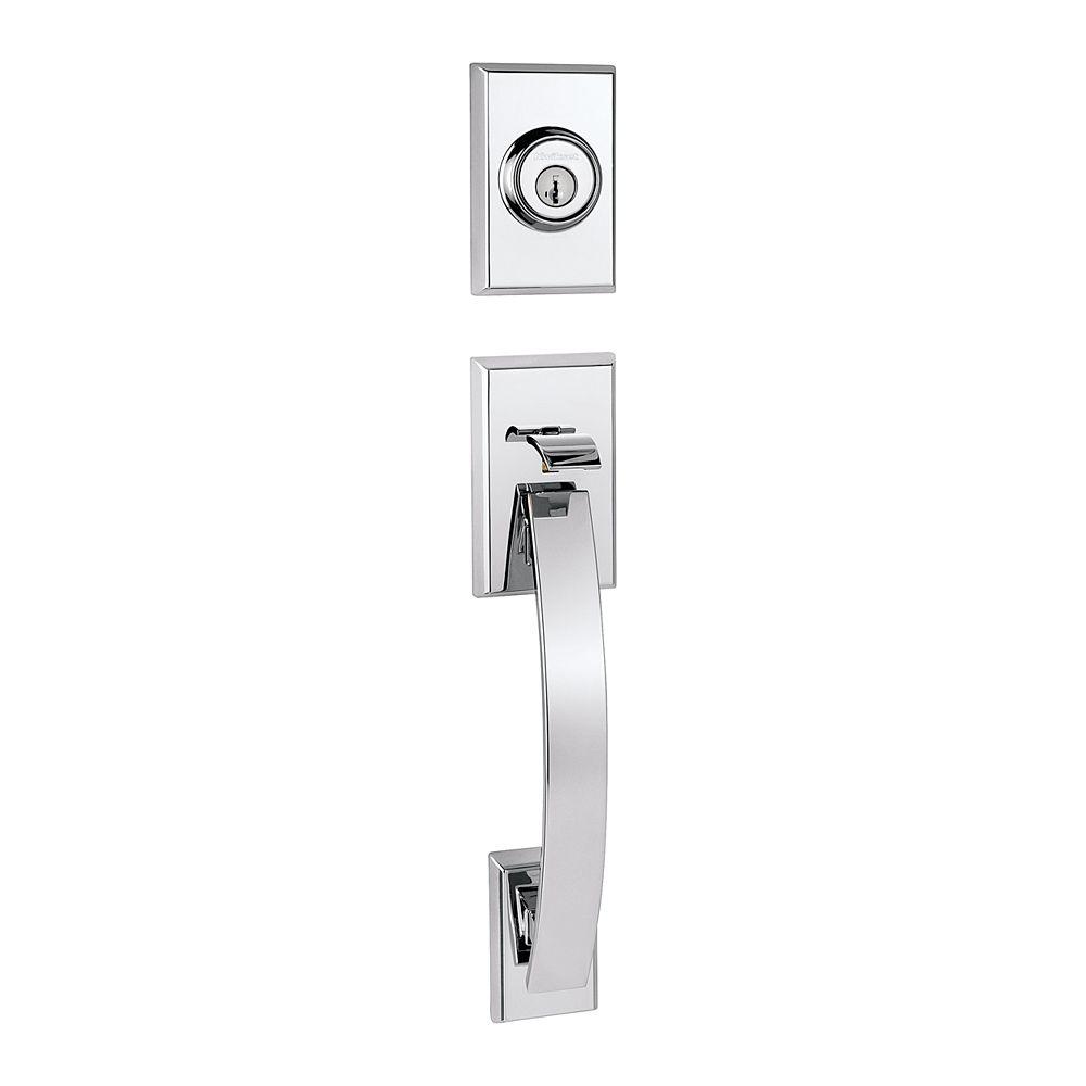 Kwikset Tavaris Polished Chrome Double Cylinder Handleset Less Interior