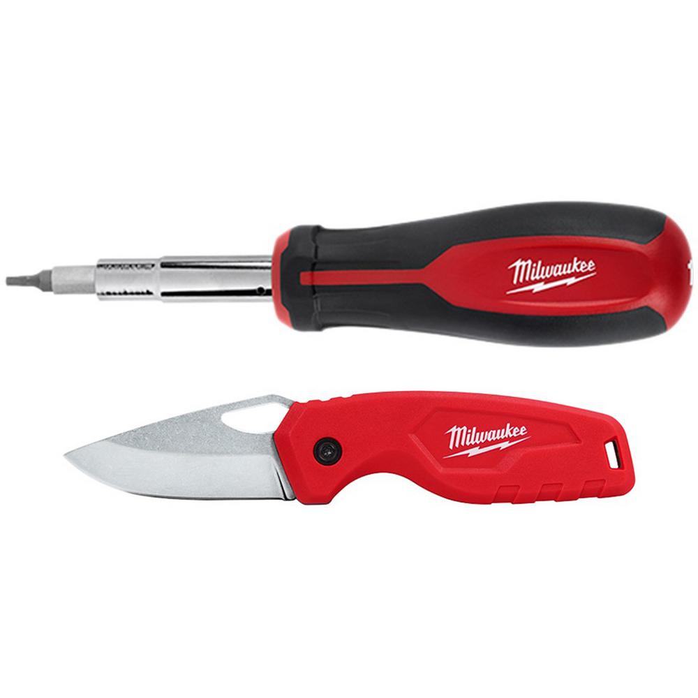 Milwaukee 11in1 MultiTip Screwdriver with Compact Folding Knife48