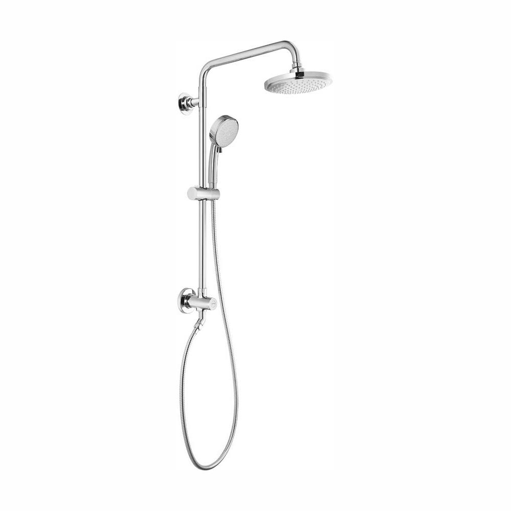 GROHE Vitalio 5spray 7 in. Dual Shower Head and Handheld Shower Head in Chrome26520000 The