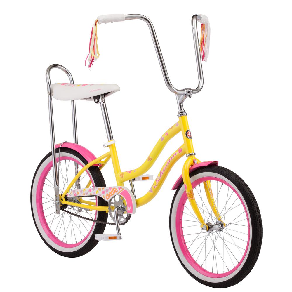 20 in. Girl's Bike for Ages 10-Years and Up in Yellow-S1779TR - The ...