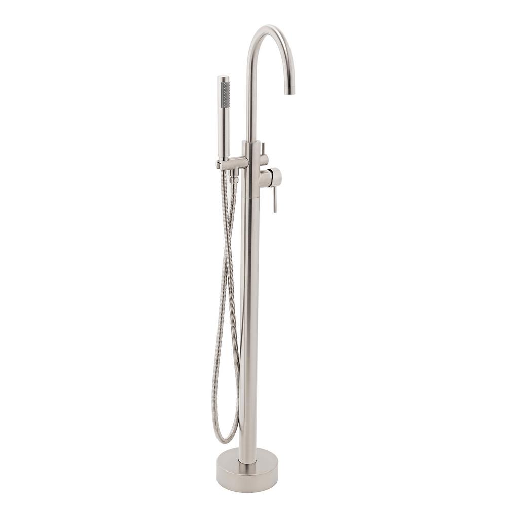 AKDY 1Handle Freestanding Floor Mount Tub Faucet Bathtub Filler with