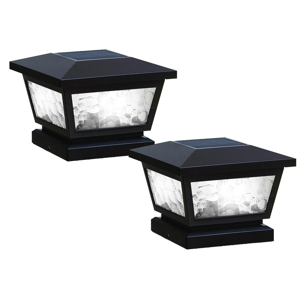 Classy Caps 4 in. x 4 in. Copper Plated Outdoor Prestige Solar Post Cap