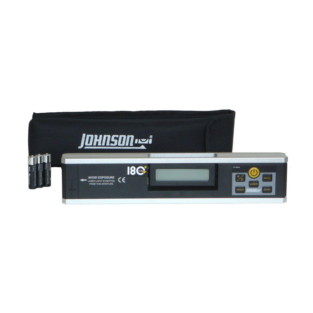 Johnson Electronic Level Inclinometer with Rotating Display406080