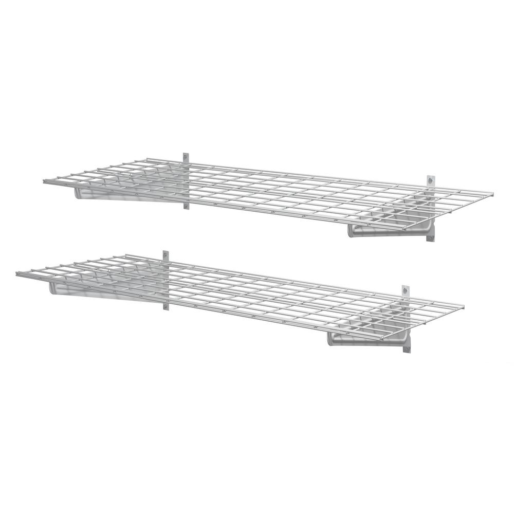 metal garage wall shelves