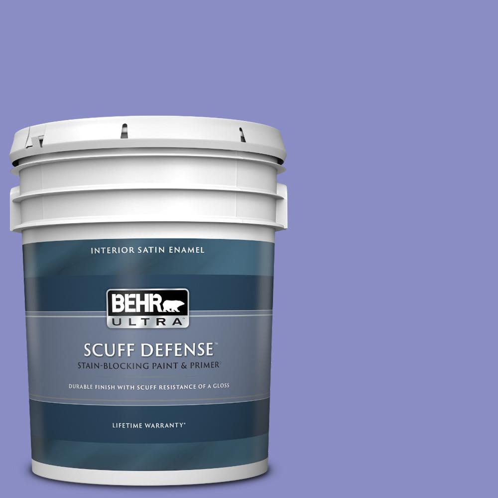 Behr Ultra 5 Gal. #p550-5 Carriage Ride Extra Durable Satin Enamel Interior Paint And Primer In One
