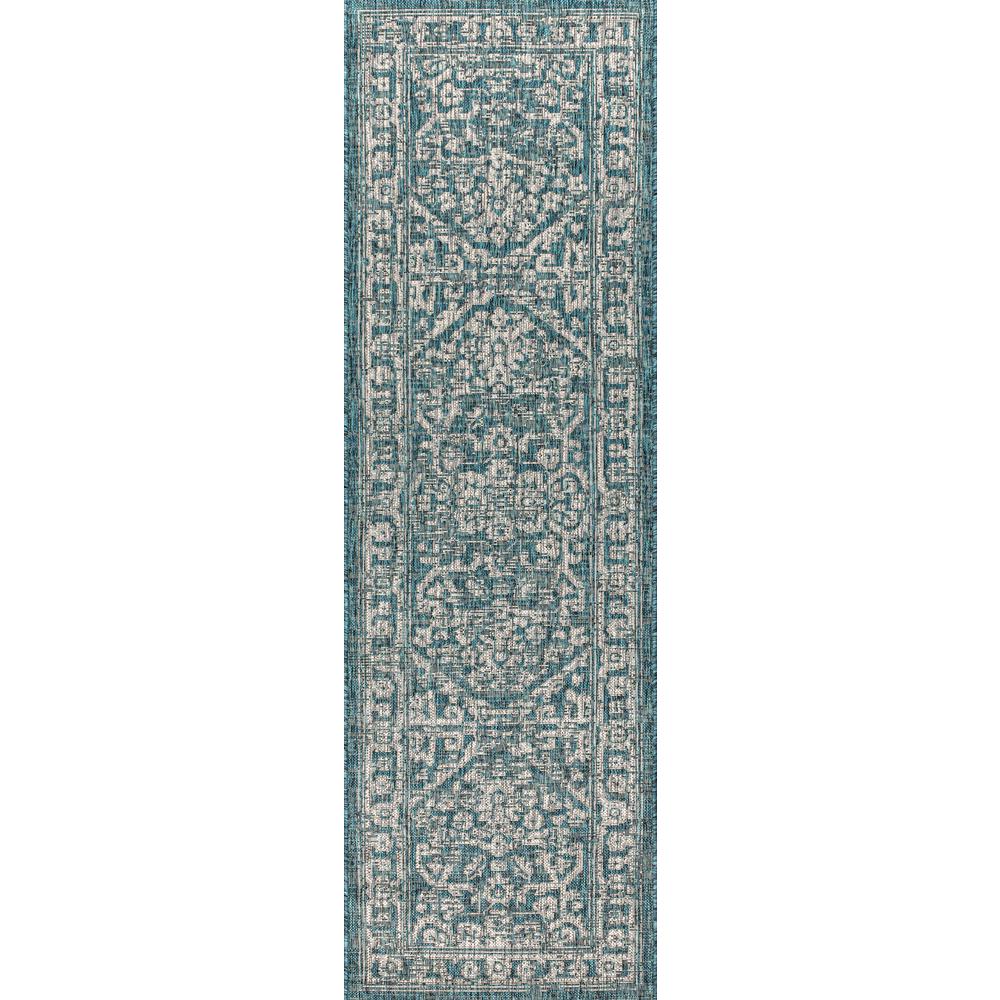 Jonathan Y Teal Gray 2 Ft X 8 Malta Bohemian Medallion Textured Weave Indoor Outdoor Runner Rug Smb104b 28 The Home Depot - Teal And Gray Runner Rugs Jonathan Y Teal Gray 2 Ft X 8 Malta Bohemian Medallion Textured Weave Indoor Outdoor Runner Rug Smb104b 28 The Home Depot - Teal And Gray Runner Rugs