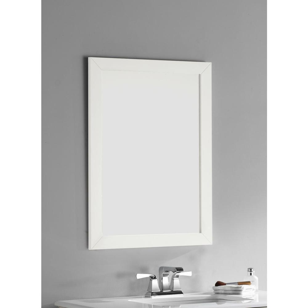 Simpli Home Winston 22 In X 30 Bath Vanity Decor Mirror Off White