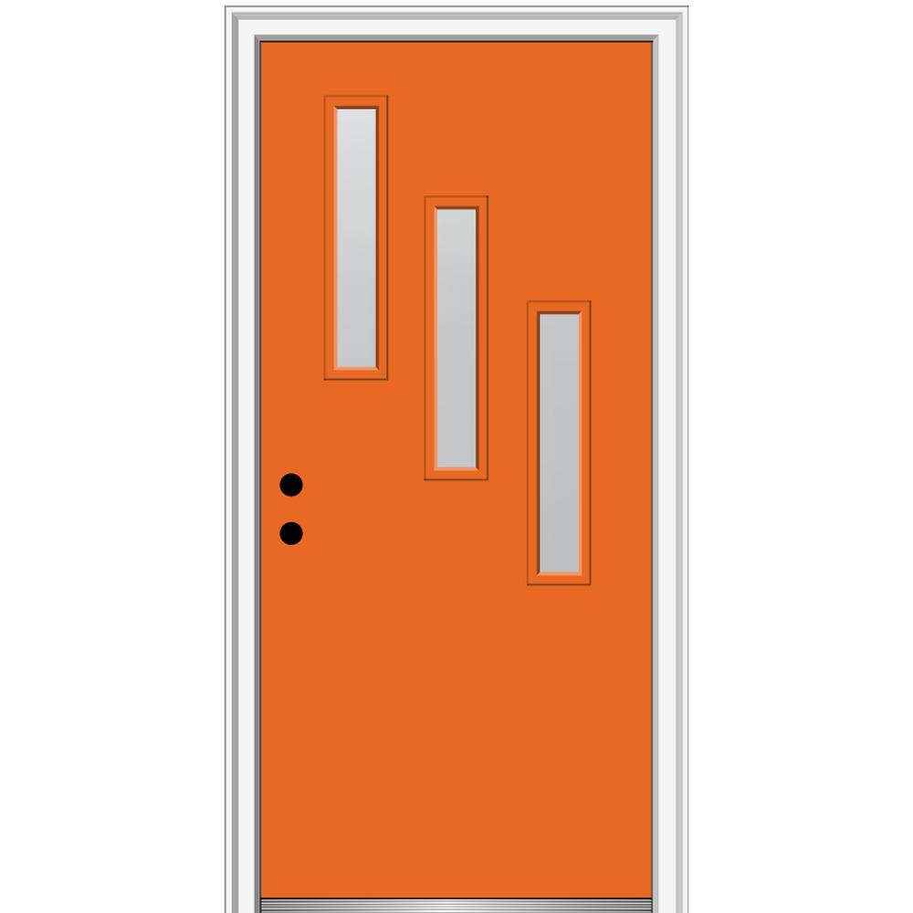 Orange Fiberglass Doors Front The Home Depot Orange Fiberglass Doors Front