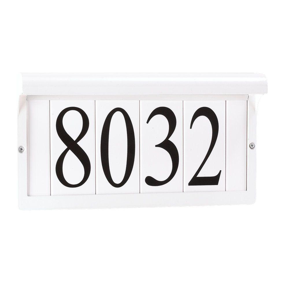 Sea Gull Lighting White Powdercoat Aluminum Address Sign Light Sea Gull Lighting White Powdercoat Aluminum Address Sign Light Fixture