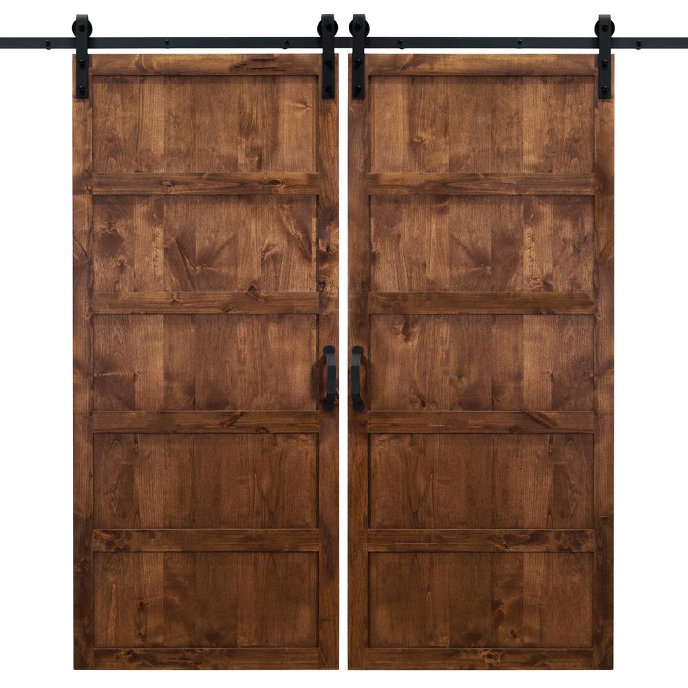 Easy Install Brown Recently Added Barn Doors Interior