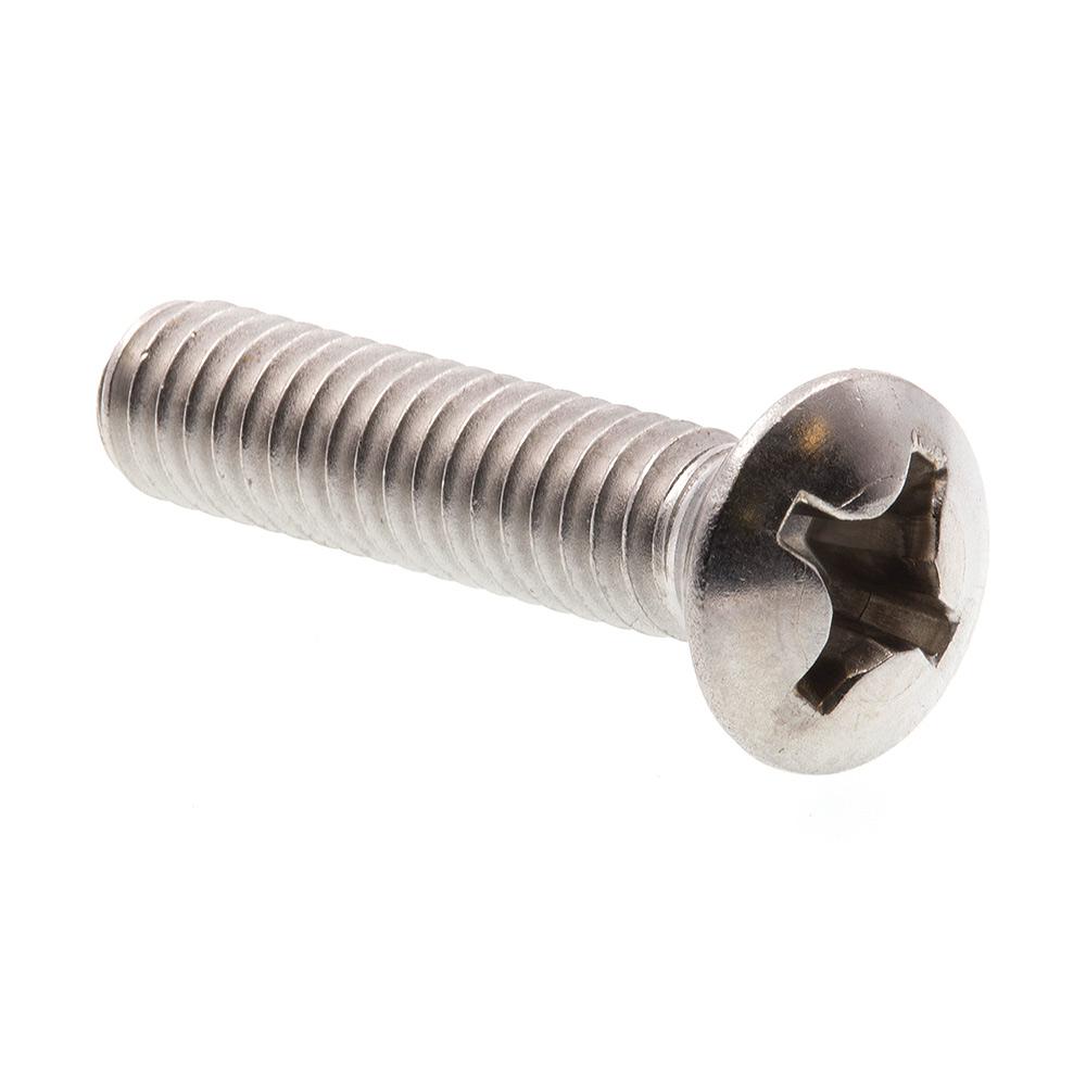 Pack of 25 Oval Head Phillips Grade 18-8 Stainless Steel 12-24 X 1 in Prime-Line 9011207 Machine Screw