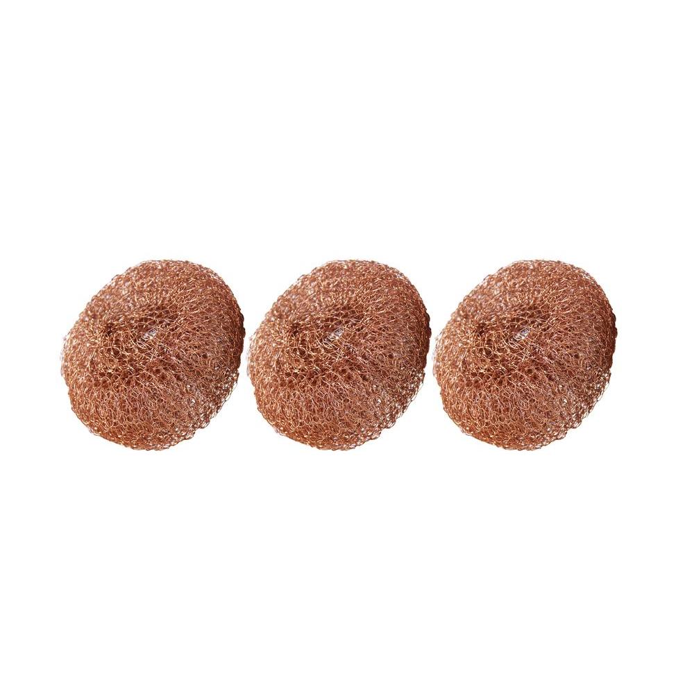 ScotchBrite 2.8 in. Copper Coated Scouring Pad (3Pack)213CCC The