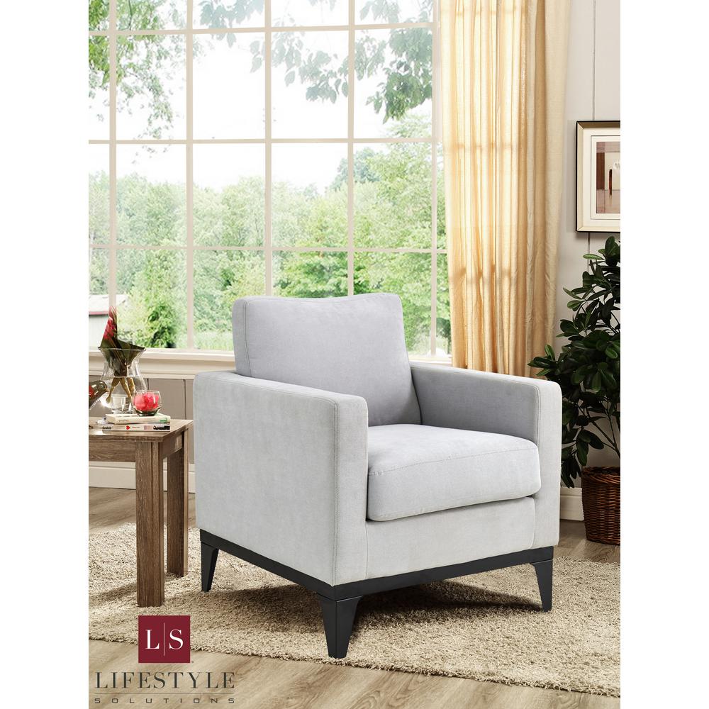 Lifestyle Solutions Delray Chair With Hardwood Frame & Quality Fabric, Light Grey was $295.9 now $193.4 (35.0% off)