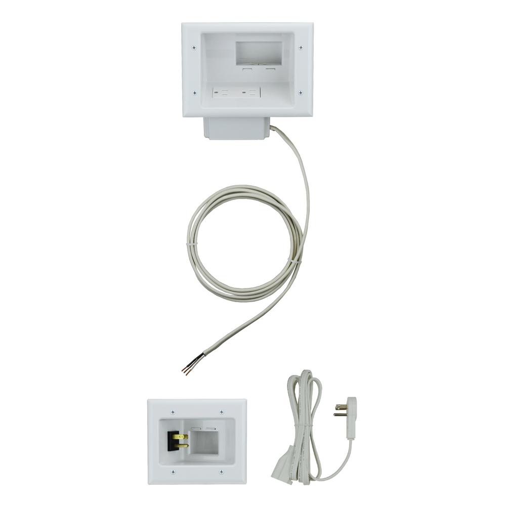 Commercial Electric Flat Panel Tv Cable Organizer Kit 5623 Wh The Home Depot - Wall Hole Cover Home Depot Commercial Electric Flat Panel Tv Cable Organizer Kit 5623 Wh The Home Depot - Wall Hole Cover Home Depot
