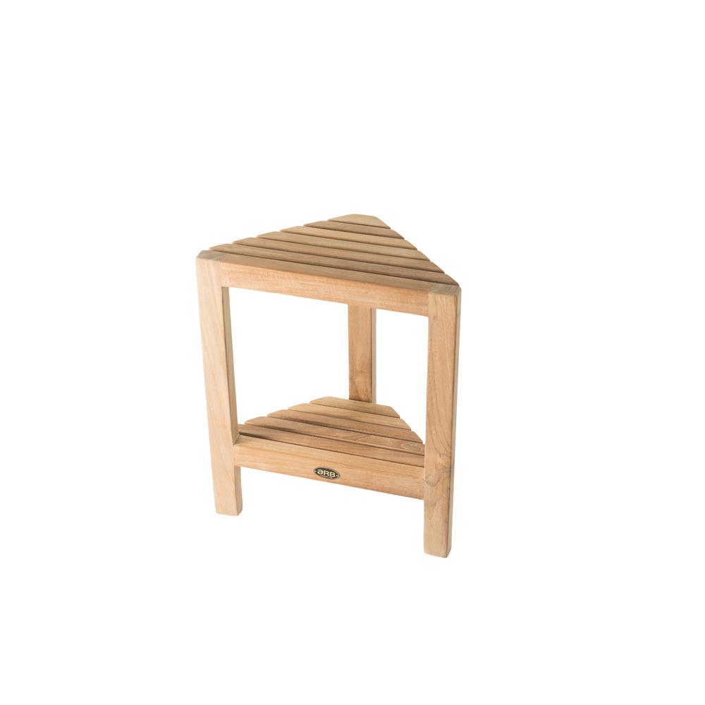 Arb Teak Specialties 14 5 In W Fiji Bathroom Shower Foot Bench W Fiji Bathroom Shower Foot Bench For Shaving With