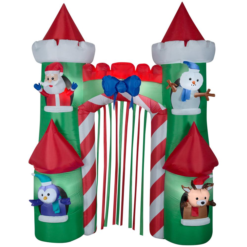 National Tree Company 108 In Inflatable Holiday Castle Gate Ge9 Inflatable Holiday Castle Gate Ge9