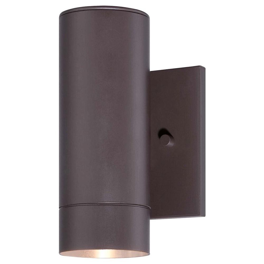 The Great Outdoors By Minka Lavery Skyline 1 Light Dorian Bronze Outdoor Integrated Wall Lantern Sconce