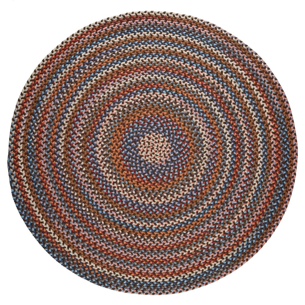 Rhody Rug Annie Walnut 4 ft. x 4 ft. Round Indoor Braided Area RugAN32R048X048 The Home Depot