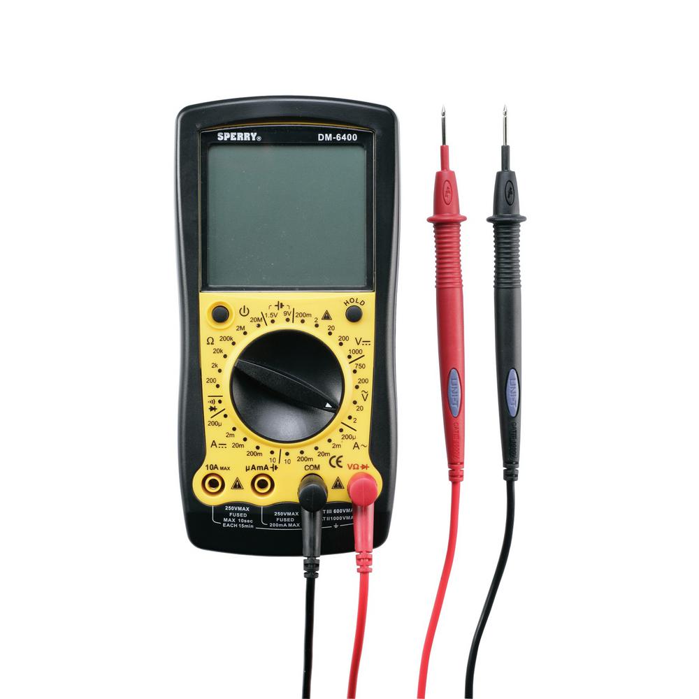 sperry 8 function 28 range digital multimeter manual dm6400 the digital multimeter how to use