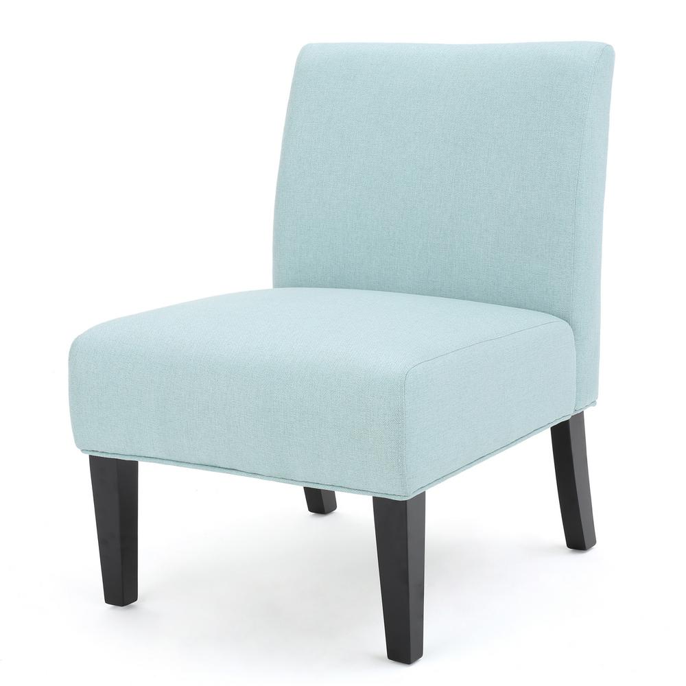 Noble House Galilea Light Blue Fabric Accent Chair299755