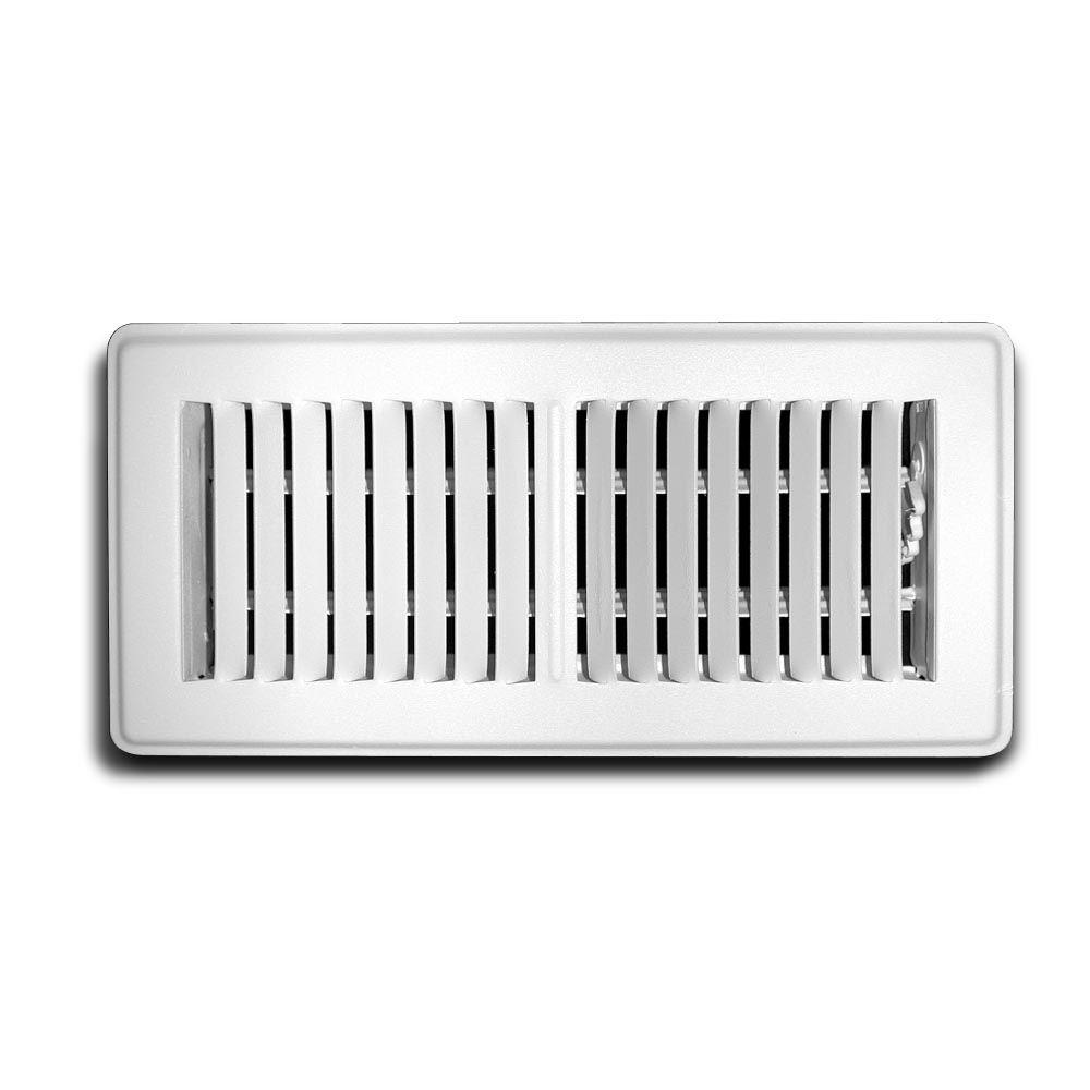 Everbilt 4 in. x 14 in. White Floor DiffuserH150MW 04X14 The Home Depot